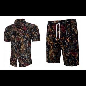 Two piece short set men